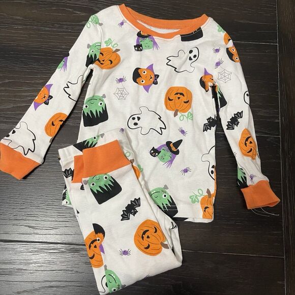 TOMMY BAHAMA Halloween 18M Pajama Set NEW Ghosts Pumpkins - Picture 1 of 2